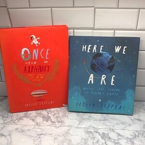 Once Upon an Alphabet & Here We Are by Oliver Jeffers